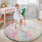 Ultra Soft Fluffy Round Rug Plush White Shag Carpet For Bedroom And Living Room 0
