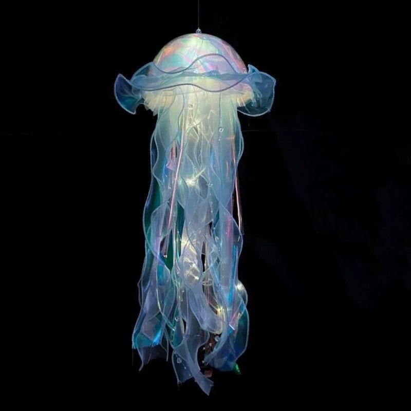 Colorful DIY Jellyfish Lantern Under The Sea Jellyfish Lamp For Bedroom And Party Decor 1