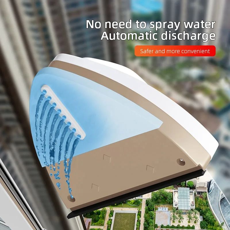 Magnetic Window Cleaner Double Sided Glass Cleaning Tool With Water Discharge 7