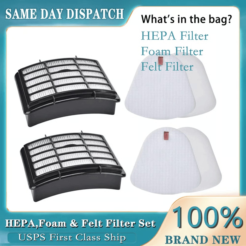 Premium Foam Felt Filter Set Compatible With Shark Navigator LiftAway NV350 NV360 NV370 8