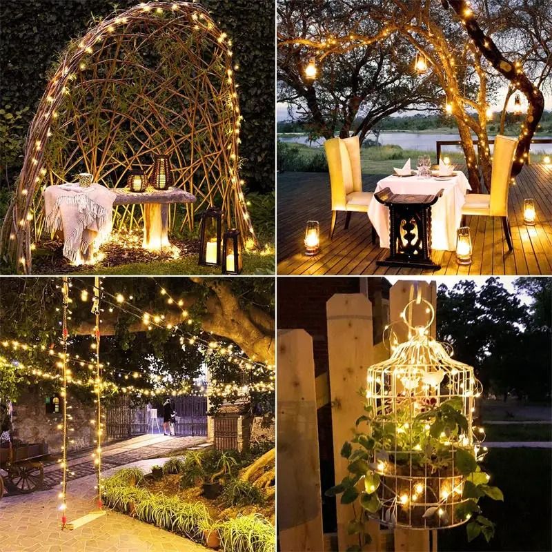 Solar Fairy String Lights Waterproof Outdoor Garden And Patio Lights 8