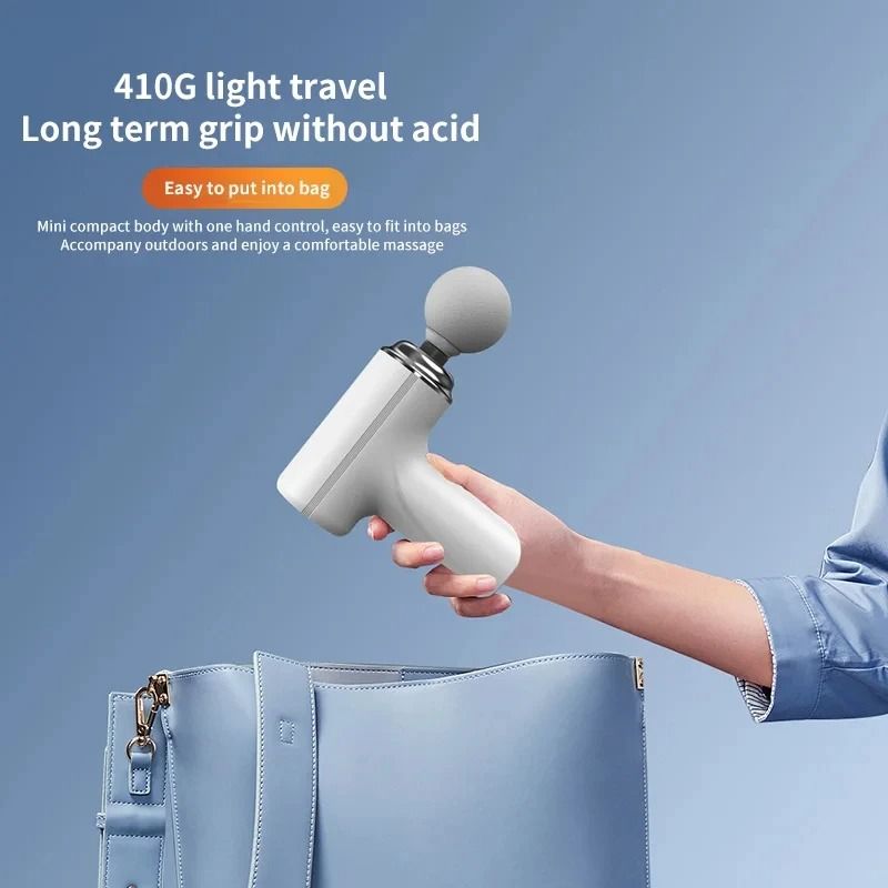 Portable Percussion Massage Gun Deep Tissue Muscle Massager With LED Light 2