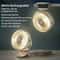 Portable Mini Clip On Fan Rechargeable LED Desk And Handheld Fan 1