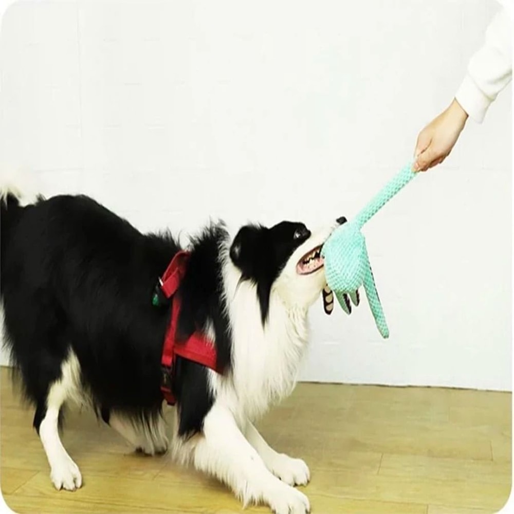 Interactive Plush Octopus Dog Toy Squeaky Boredom Companion For Dogs 6
