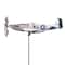 Airplane Metal Garden Wind Spinner Outdoor Stainless Steel Wind Sculpture 1