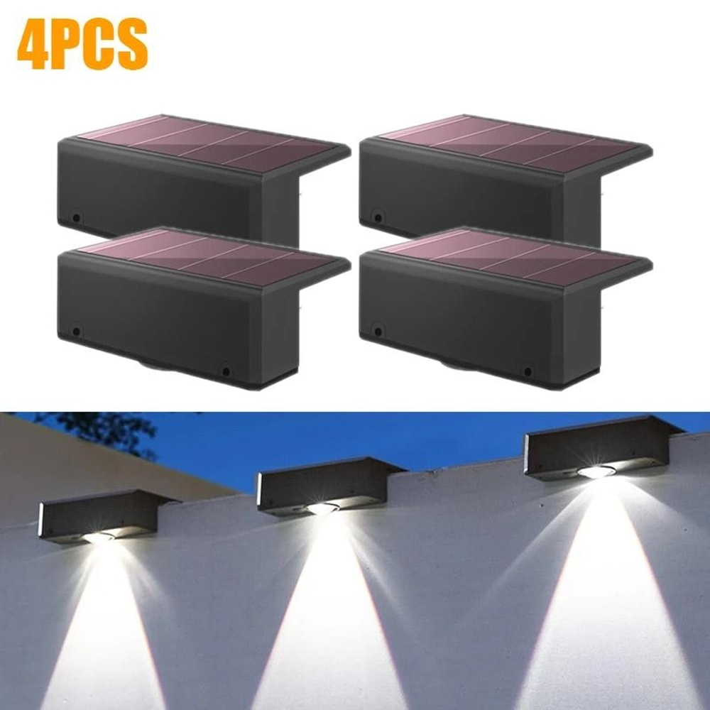 LED Solar Wall Light Waterproof Outdoor Garden Balcony Wall Lamp 5