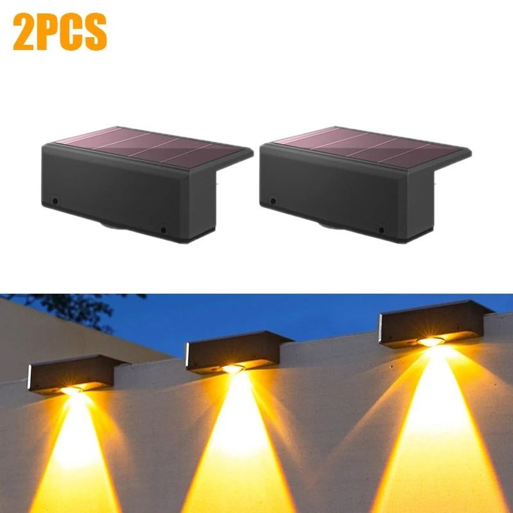 LED Solar Wall Light Waterproof Outdoor Garden Balcony Wall Lamp 2