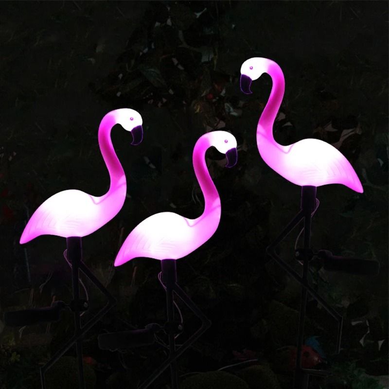 Solar Flamingo Garden Light Waterproof Outdoor LED Yard Decoration 7