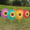 Colorful Sunflower Windmill Garden Wind Spinner Outdoor Lawn Decoration 0