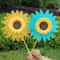 Colorful Sunflower Windmill Garden Wind Spinner Outdoor Lawn Decoration 9