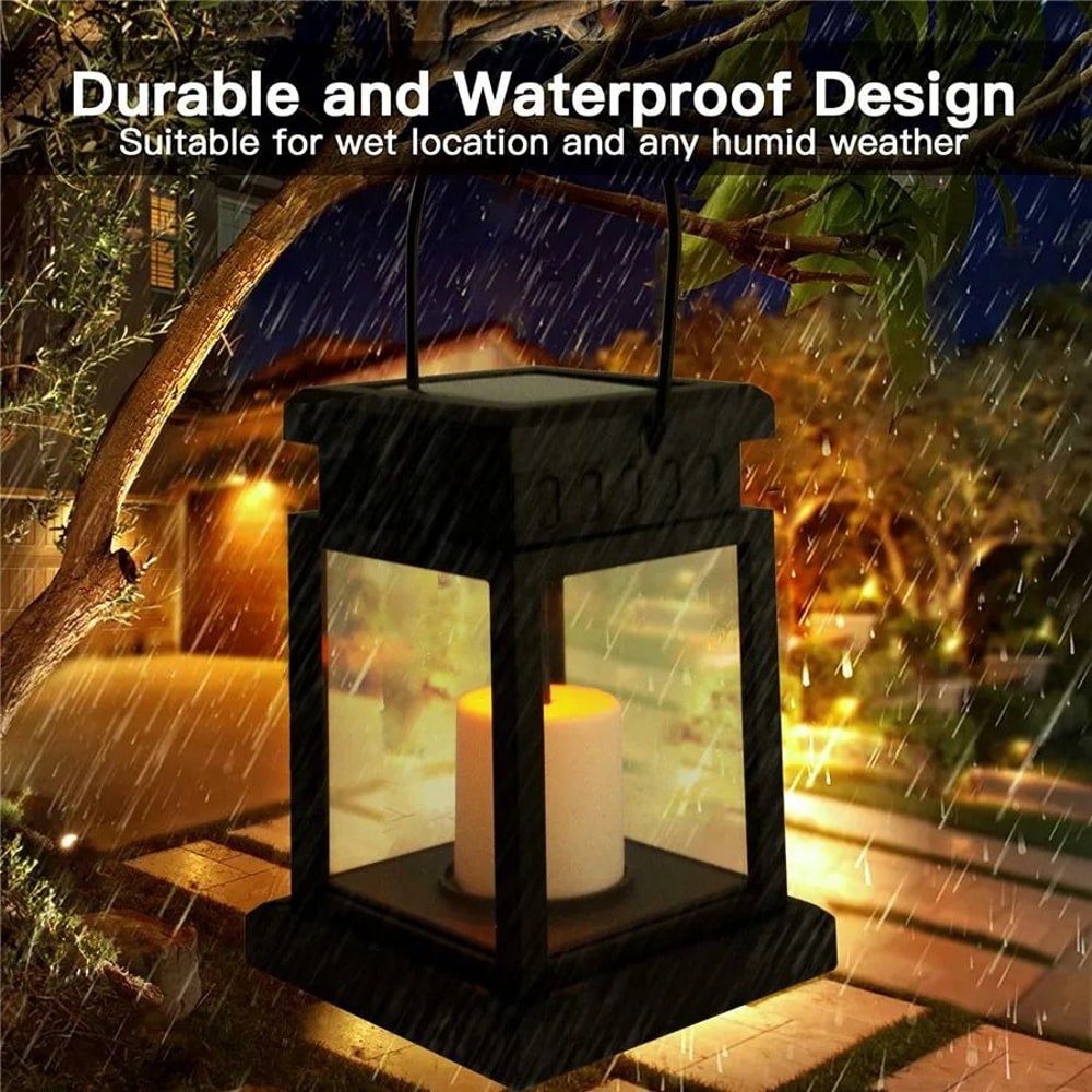 Solar Palace Garden Lantern Outdoor Hanging Candle Style Landscape Light 5