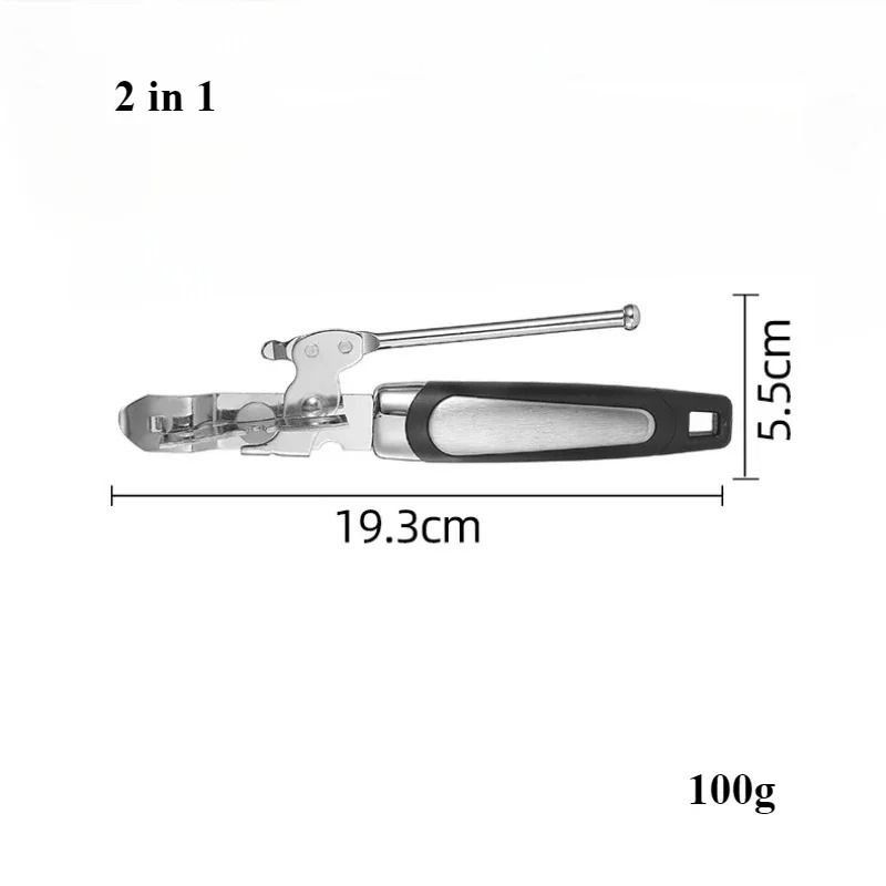 Stainless Steel Manual Can Opener Multifunction Bottle And Jar Opener 1