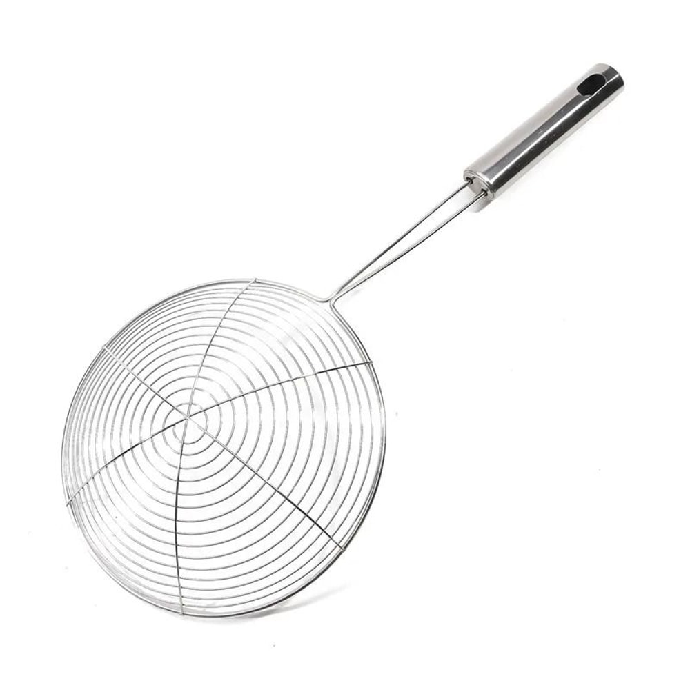 Stainless Steel Wire Mesh Skimmer Spoon Heat Resistant Frying Strainer Scoop 7