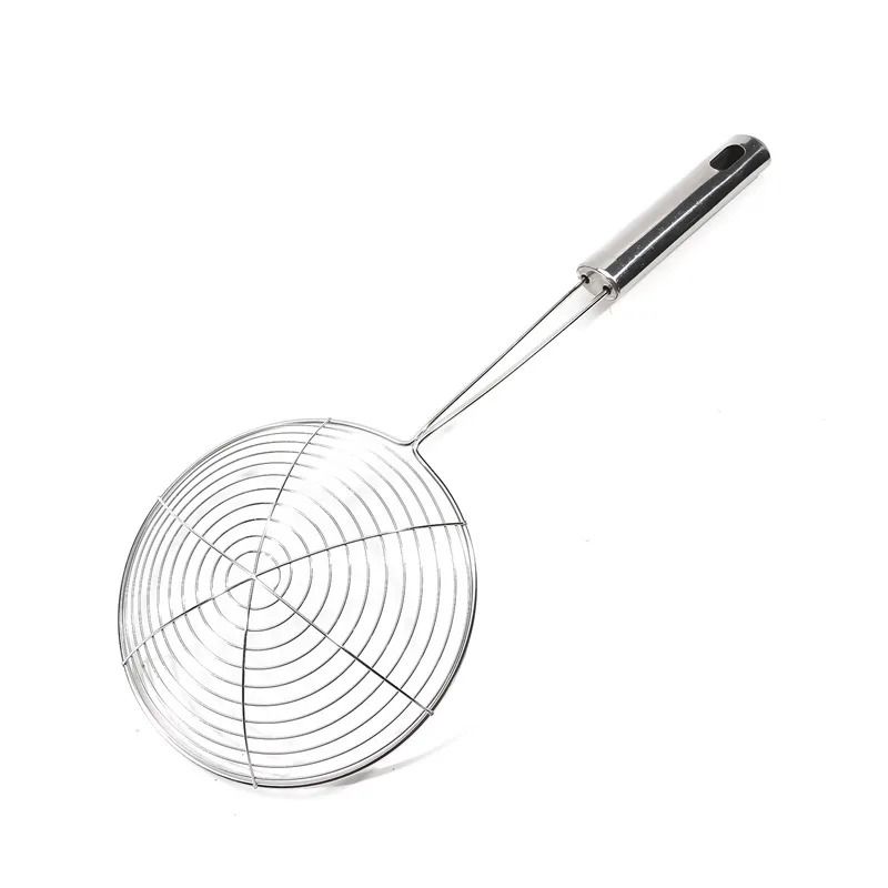 Stainless Steel Wire Mesh Skimmer Spoon Heat Resistant Frying Strainer Scoop 8