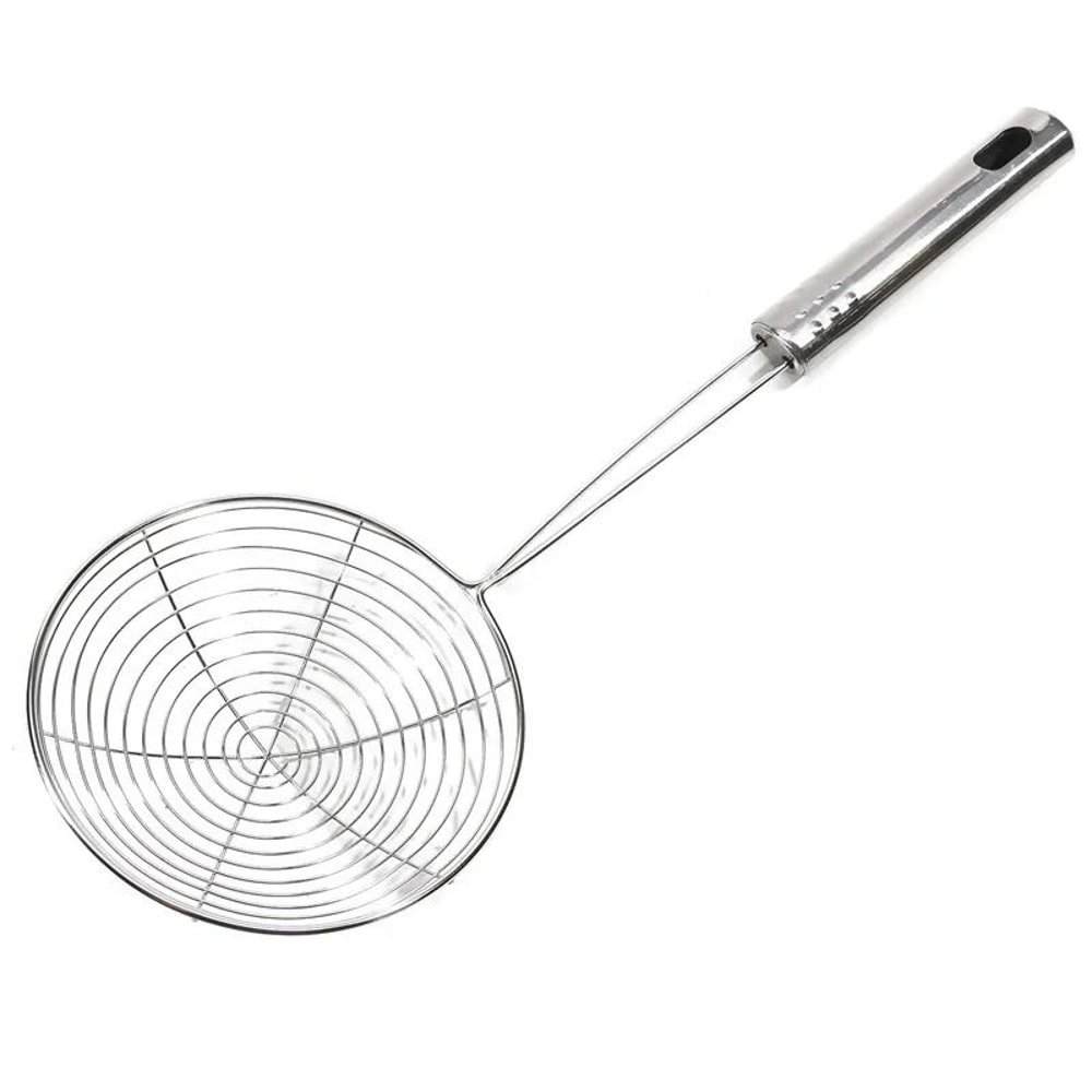 Stainless Steel Wire Mesh Skimmer Spoon Heat Resistant Frying Strainer Scoop 5