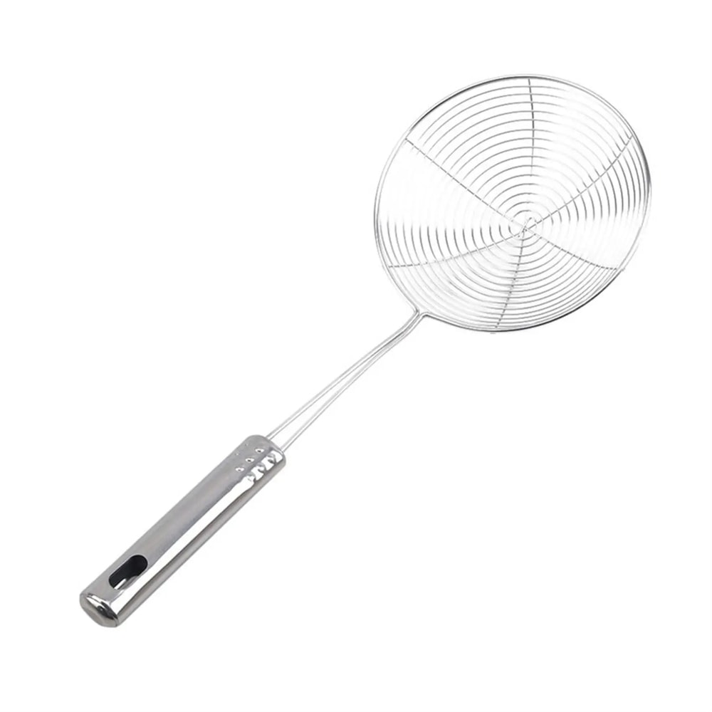 Stainless Steel Wire Mesh Skimmer Spoon Heat Resistant Frying Strainer Scoop 3