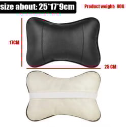 universal car neck pillow headrest pu leather car seat neck support cushion