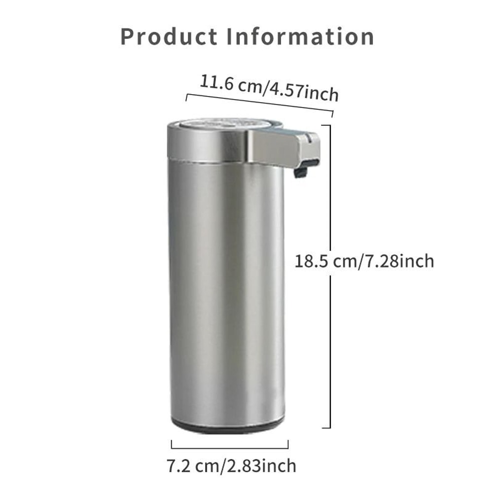 Automatic Touchless Soap Dispenser Stainless Steel Sensor Soap Dispenser 4