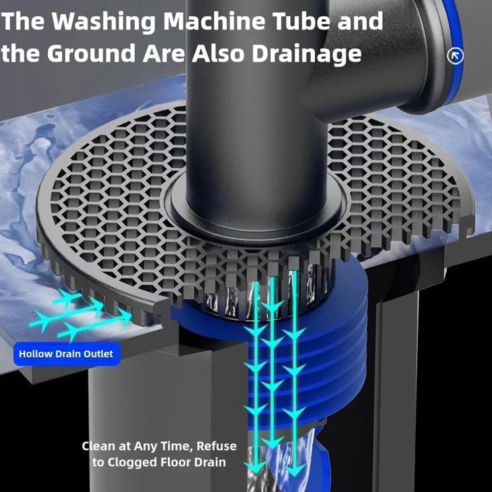 Universal Washing Machine Drain Connector 2 In 1 Sewer Hose Adapter 6