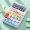 Cute Candy Color Mechanical Calculator 12 Digit Desktop Keyboard Calculator 4