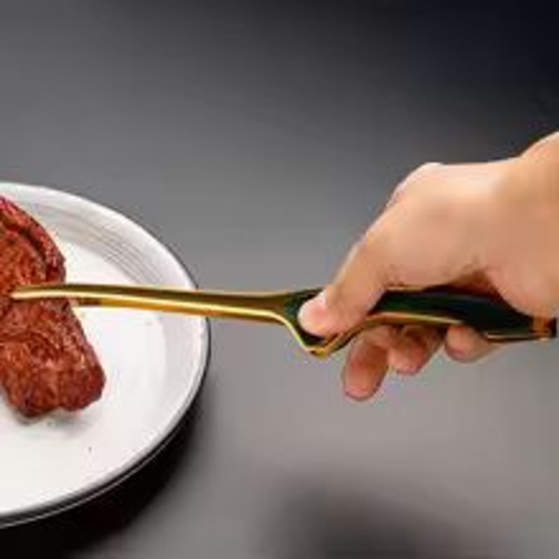 Stainless Steel Kitchen Serving Tongs Non Slip Grip Cooking Food Tongs 5