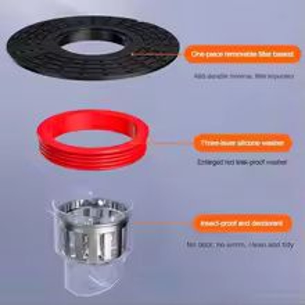 Universal Floor Drain Core Anti Odor Shower Drain Plug Strainer 4