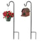 Heavy Duty Garden Shepherd Hook Outdoor Plant Hanging Hook Stand 5