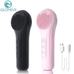rechargeable sonic facial cleansing brush waterproof deep clean face scrubber
