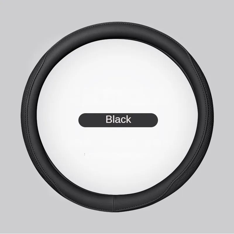 Premium Napa Leather Steering Wheel Cover Breathable Universal 15 Inch Steering Wheel Cover 1