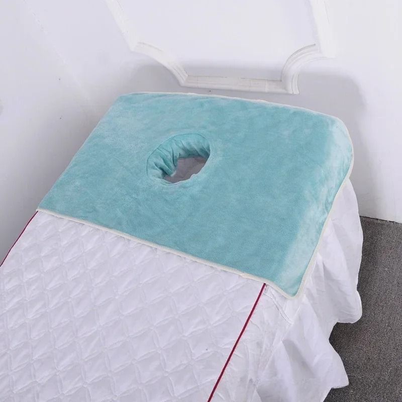 Thickened Spa Massage Table Face Towel Large Massage Bed Face Cover With Breathing Hole 1