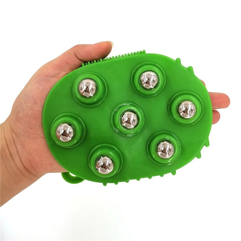 7 Ball Body Massage Roller Glove Anti Cellulite Muscle Relief Massager 8
