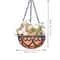 Coconut Fiber Hanging Flower Pot Basket Iron Chain Hanging Plant Basket 2