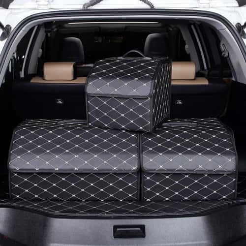 Large Capacity Car Trunk Organizer Box Foldable Auto Storage Organizer