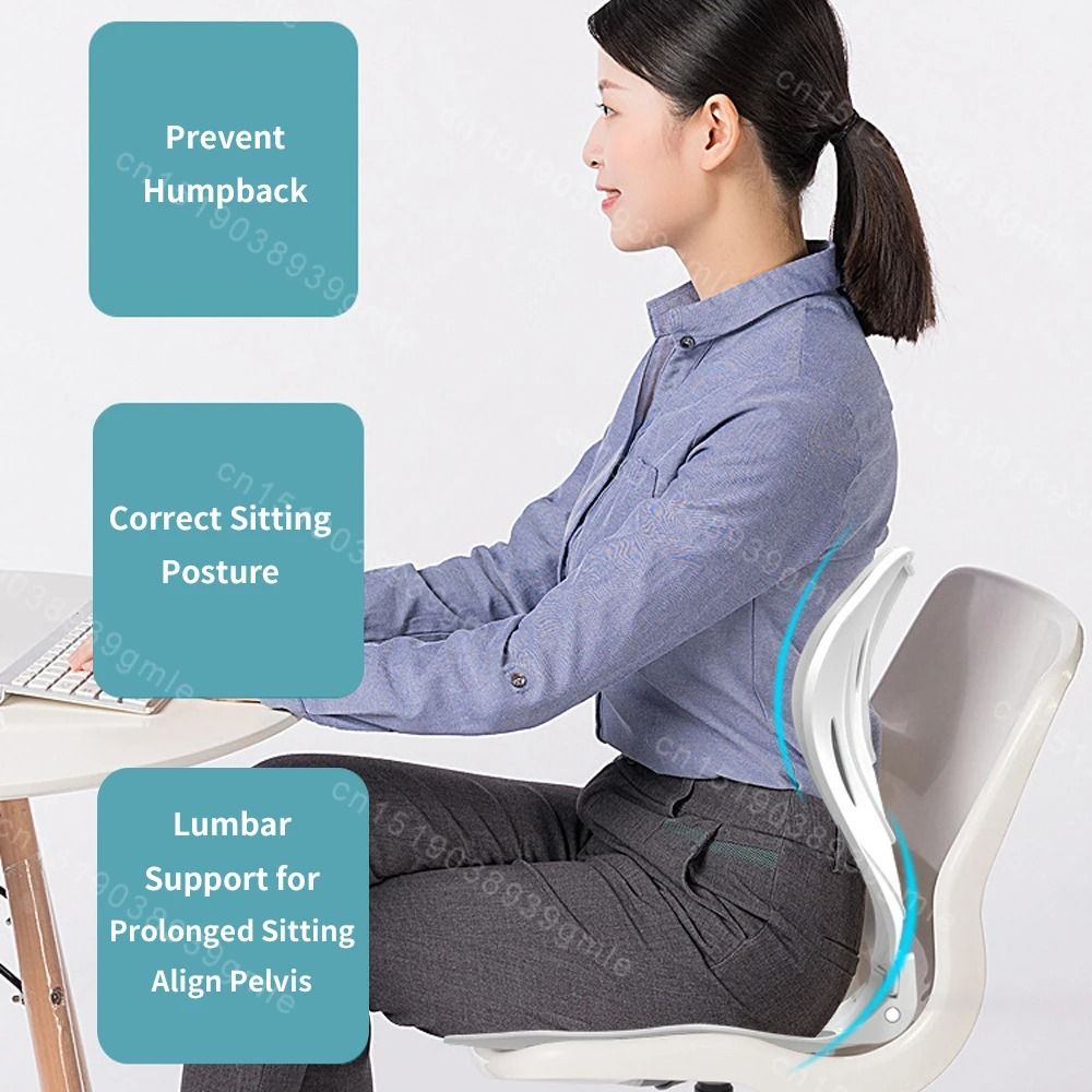 Foldable Lumbar Back Support Cushion Ergonomic Chair Waist Support Pillow 11