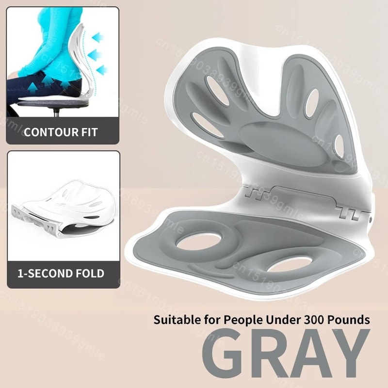 Foldable Lumbar Back Support Cushion Ergonomic Chair Waist Support Pillow 3