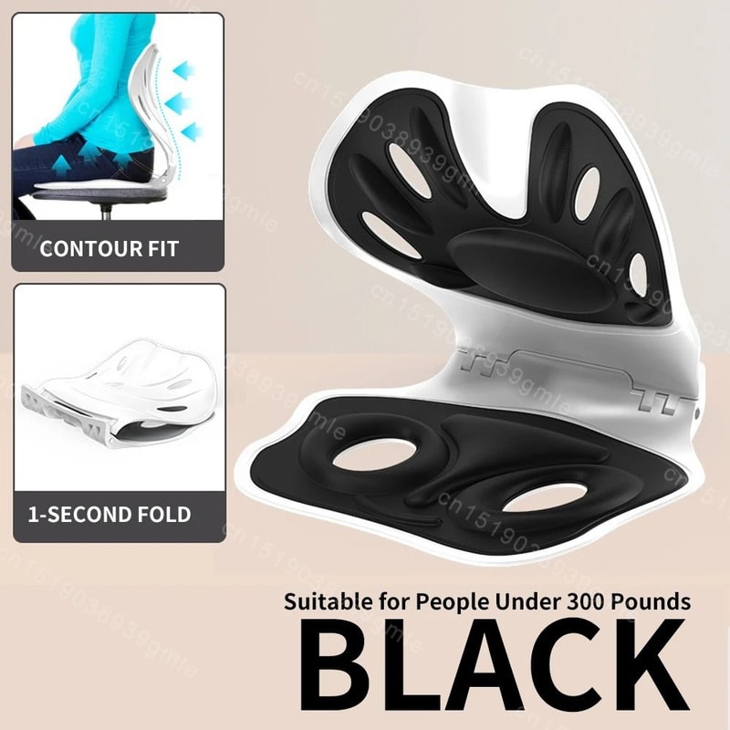 Foldable Lumbar Back Support Cushion Ergonomic Chair Waist Support Pillow 4