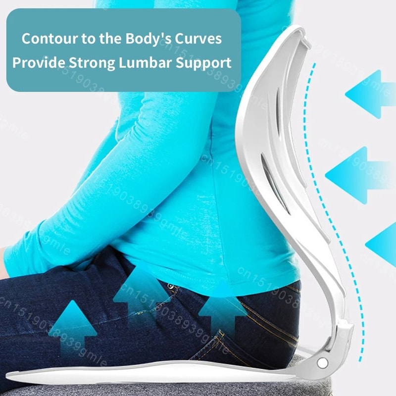 Foldable Lumbar Back Support Cushion Ergonomic Chair Waist Support Pillow 7