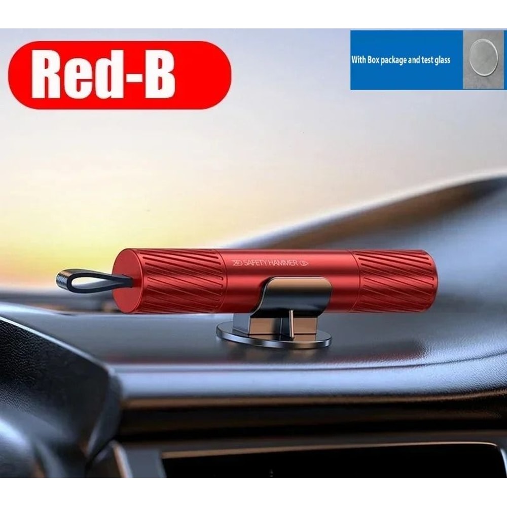 2 In 1 Car Safety Hammer Emergency Window Breaker And Seat Belt Cutter 4