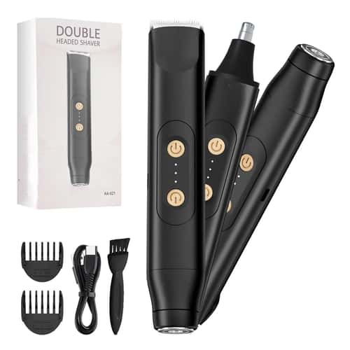 SilkGlide Electric Shaver for Women 2 in 1 Body and Facial Hair Remover