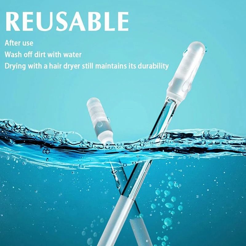 CleanStick Ear Wax Remover Picks Disposable Silicone Adhesive Ear Cleaner Set 2
