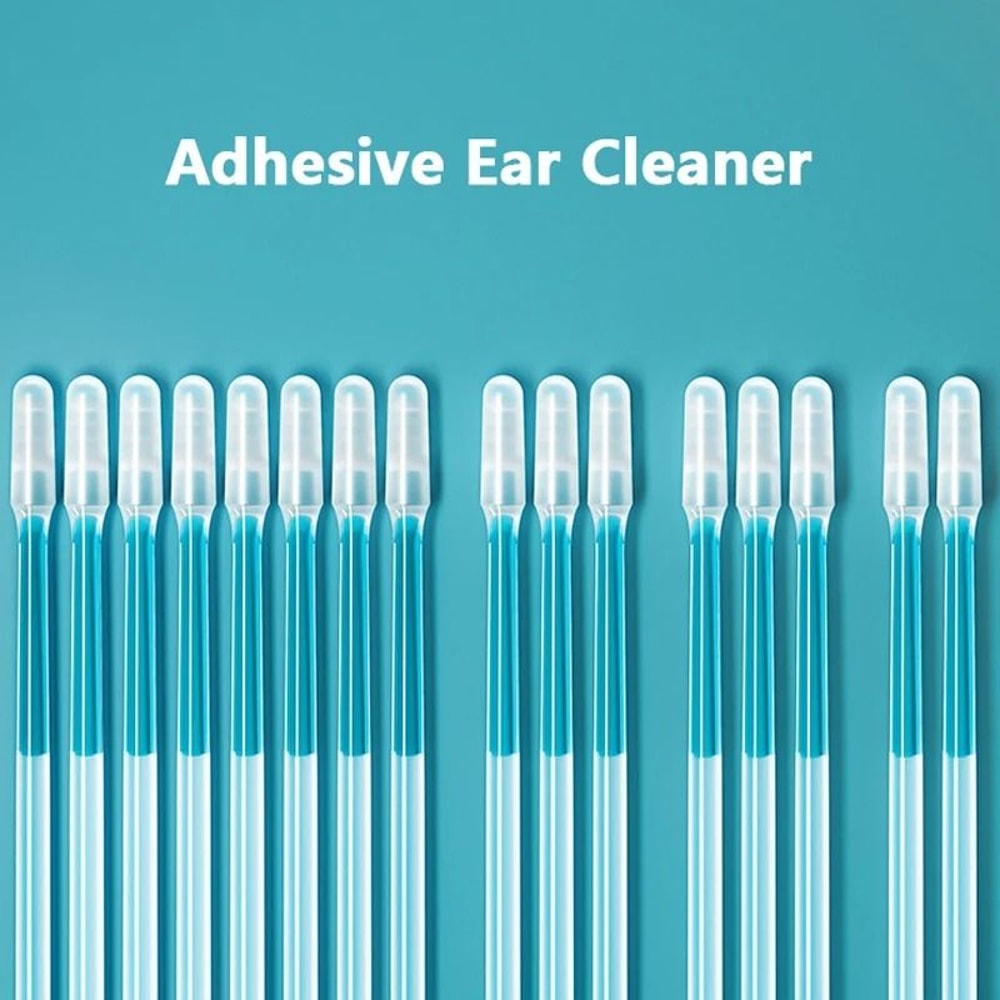 CleanStick Ear Wax Remover Picks Disposable Silicone Adhesive Ear Cleaner Set 4
