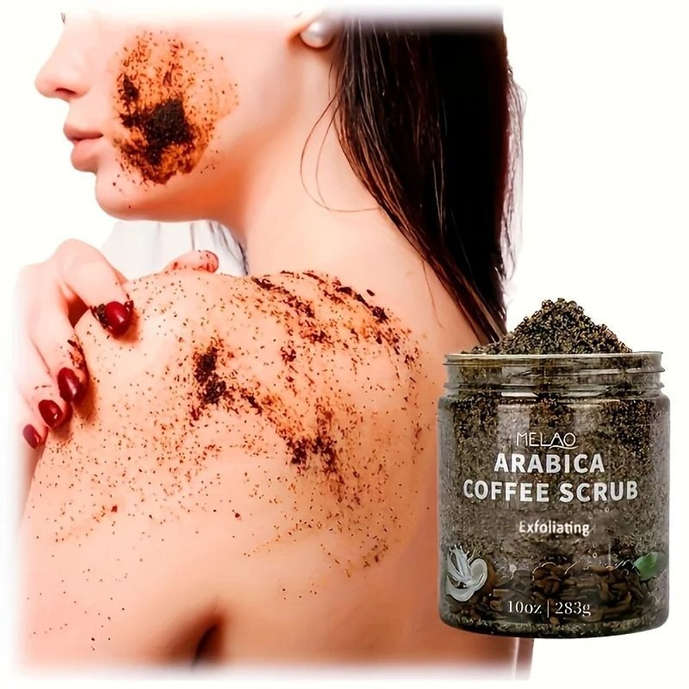 MELAO Arabica Coffee Body Scrub Exfoliating Dead Sea Salt Skin Care Scrub 1