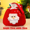 Festive Christmas Gift Bags Drawstring Santa Sack Bags 4 Piece Holiday Candy And Gift Pouches 3