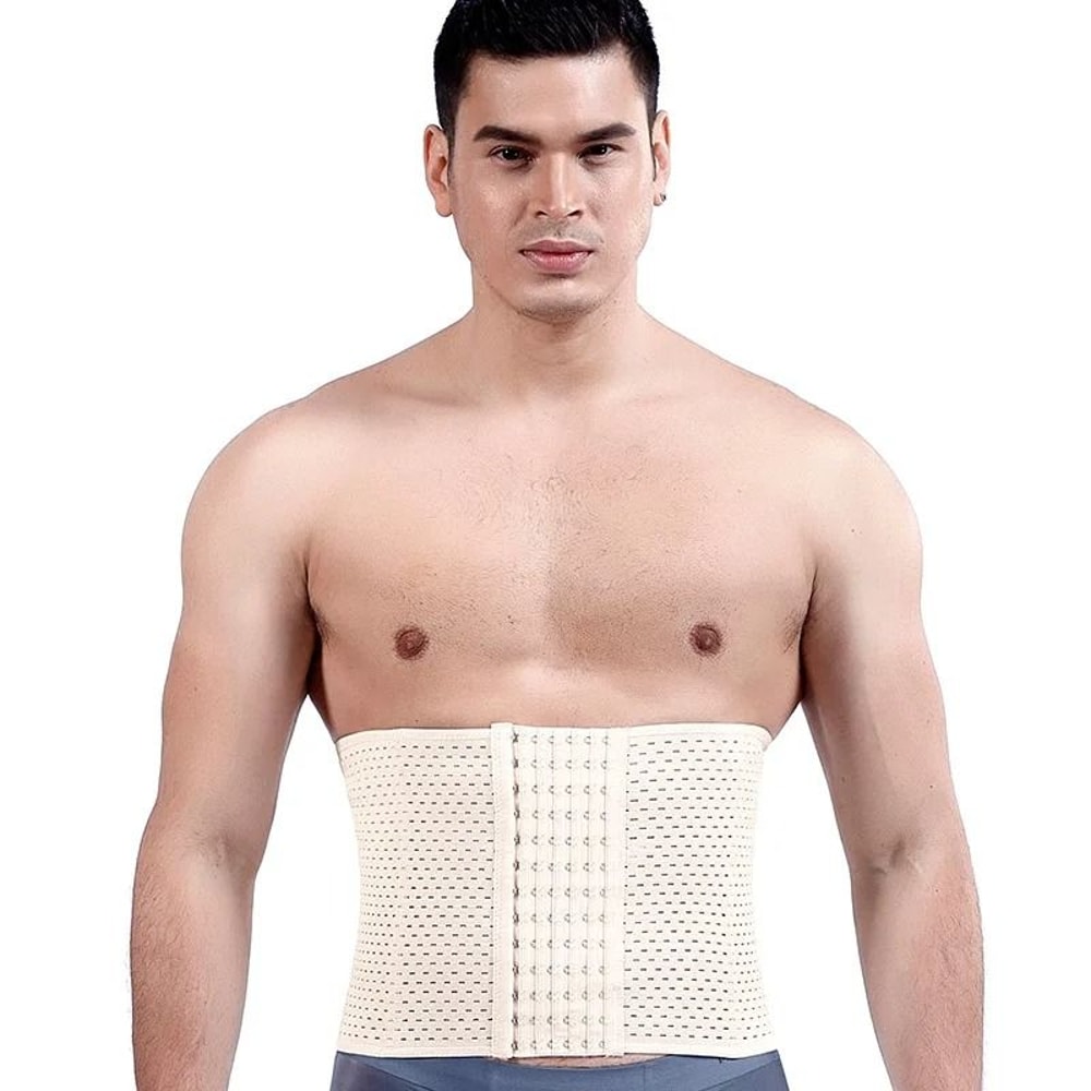 Mens Waist Trainer Belt Slimming Tummy Control Shapewear Fitness Compression Body Shaper 2