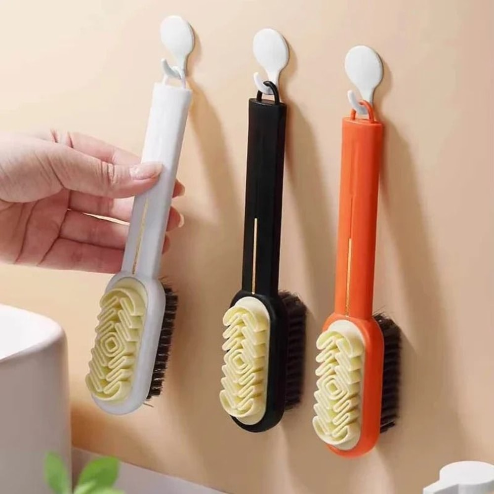 2 In 1 Suede Shoe Brush And Suede Cleaning Eraser Long Handle Boot Cleaner Set 5