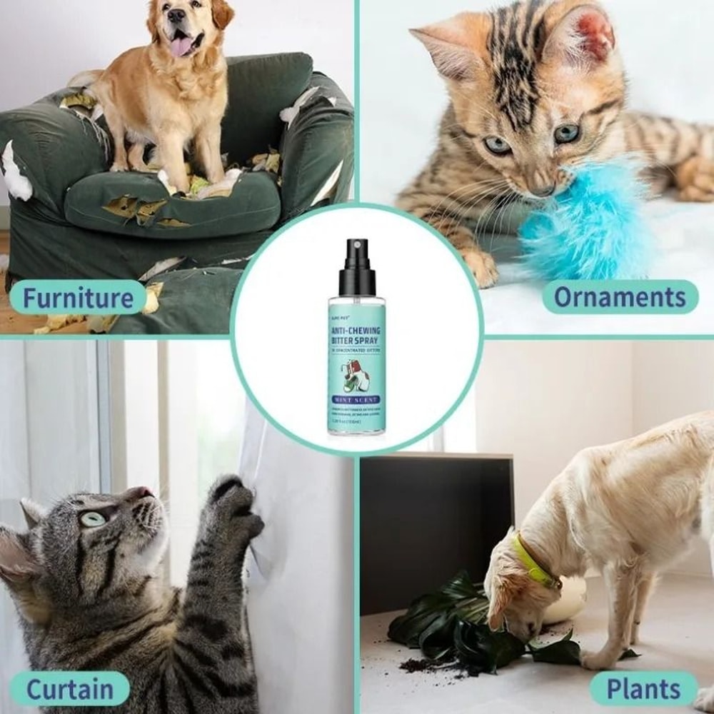 Bitter No Chew Spray For Dogs Anti Chew Dog Training Spray Furniture Protector 100ml 2