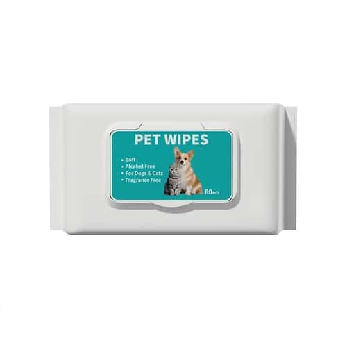 Plant Based Pet Cleaning Wipes Gentle Dog and Cat Wipes for Paws Ears and Body Care