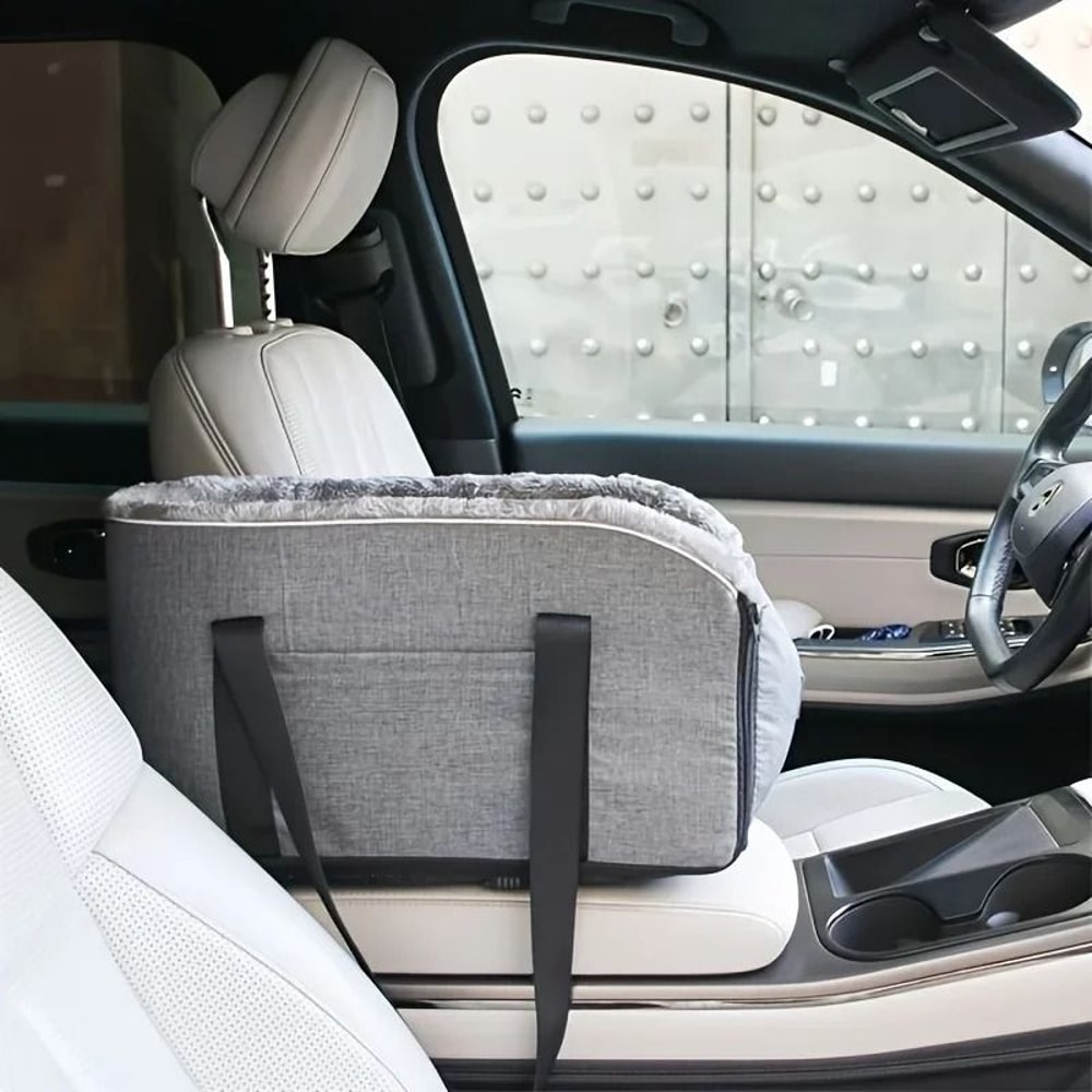 Portable Pet Car Seat With Safety Buckle And Pillow Booster For Small And Medium Dogs And Cats 1