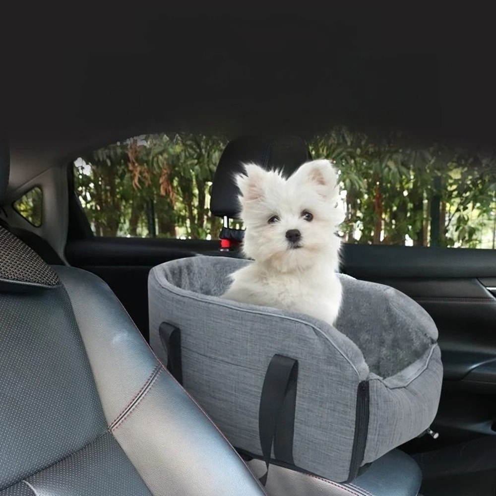 Portable Pet Car Seat With Safety Buckle And Pillow Booster For Small And Medium Dogs And Cats 4