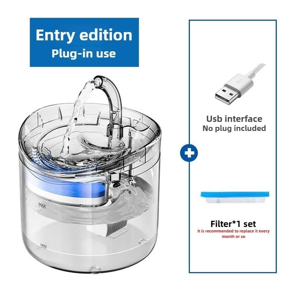 Automatic Cat Water Fountain Quiet Pet Water Fountain With Fresh Water Circulation 3